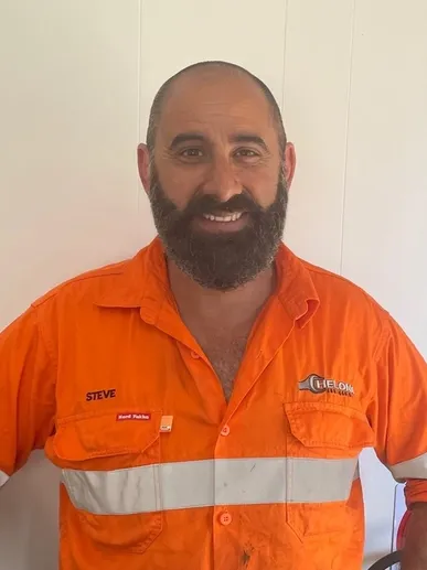 Portrait of Steve Sammut in Chelona Group high-visibility work shirt